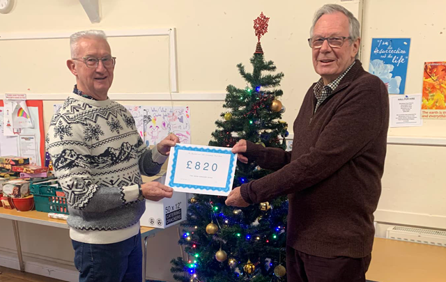 Adur concert band presents a cheque to Shoreham and Adur Community Foodbank Adur concert band presents a cheque to Shoreham and Adur Community Foodbank